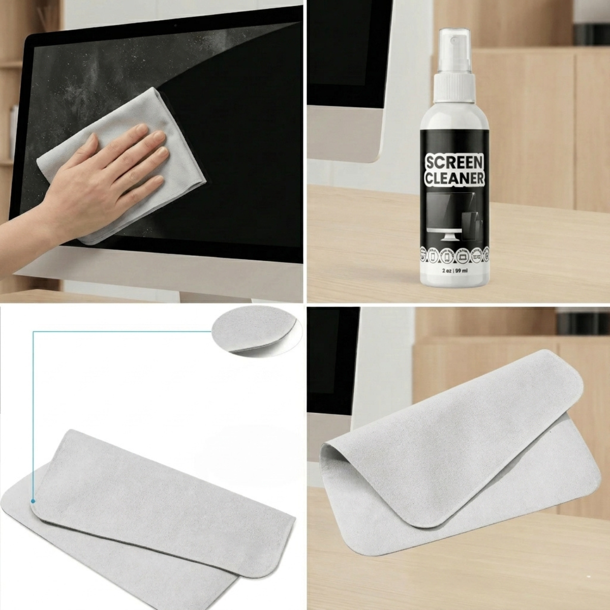 Inventra Screen Cleaner Kit with Polishing Cloth