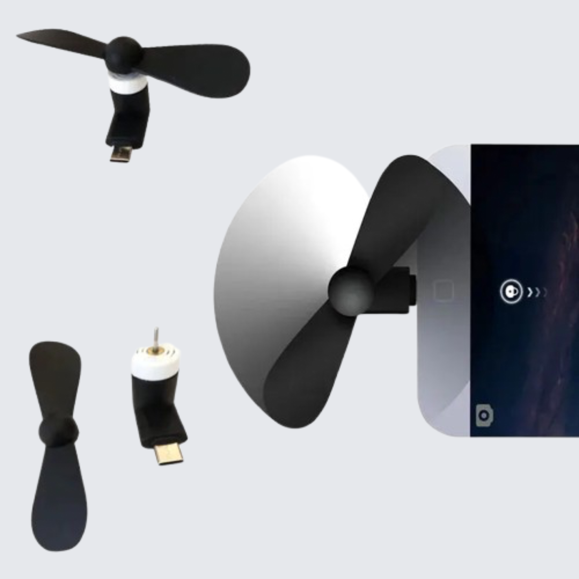 Mini ventilador portátil micro USB